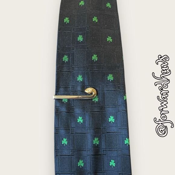 Bundle Sale 3 for $15 | Gold Tone Tie Tack With Clear Rhinestone - Picture 1 of 10